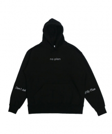 NEEDLEWORK NO PLAN NAPPING HOODY_BLACK