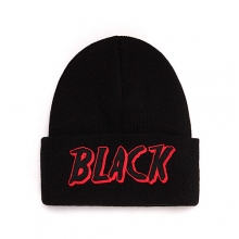 BLACK BLOOD KNIT BEANIE (RED)