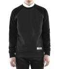 TP36 RAGLAN SWEAT CREWNECK (BLACK/CHARCOAL)