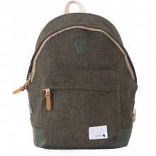 WOOL POPPY BAG HERRINGBONE OLIVE