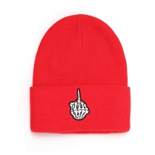 ONEDAY BONES KNIT BEANIE (RED)