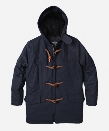 TWILL DUFFLE PADDING COAT _ NAVY