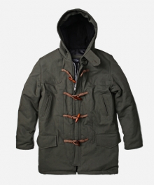 TWILL DUFFLE PADDING COAT _ OLIVE