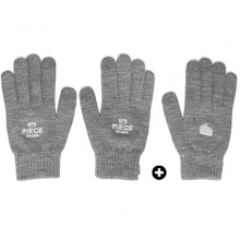 3PCS PIECE OF CAKE KNIT SMART GLOVE (GREY MELANGE)