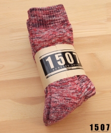 [3개 SET] 1507 워크삭스 WORKSOCKS RED BROWN