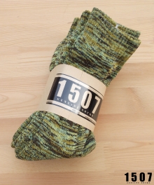 [3개 SET] 1507 워크삭스 WORKSOCKS GREEN BROWN