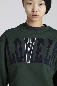 2014 F/W LONELY/LOVELY SWEATSHIRT GREEN