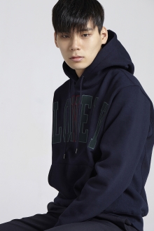 2014 F/W LONELY/LOVELY HOODIE NAVY