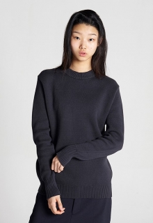 BASIC KNIT SWEATER DARK GRAY