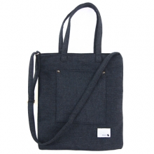 WOOL SUGAR BAG WAVE NAVY