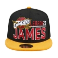 [5950 핏티드] NBA 클리블랜드 캐벌리어스 르브론 제임스 블랙/옐로우 핏티드 / 5950 CLECAV JAMES BLACK / 70252437