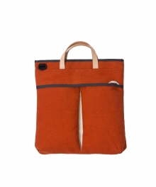 R TOTE 401 WAX CANVAS ORANGE