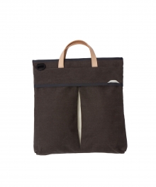 R TOTE 401 WAX CANVAS CHARCOAL