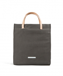 R TOTE 140 WAX CANVAS CHARCOAL