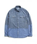 Chambray Color Block Shirts