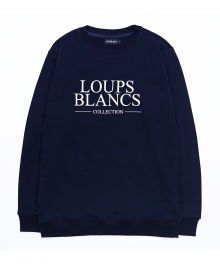 Serif Logo Sweatshirt - Navy