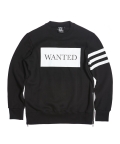 B.L.D.T WANTED CREWNECK SWEAT SHIRTS ZIPPER GOLD VERSION