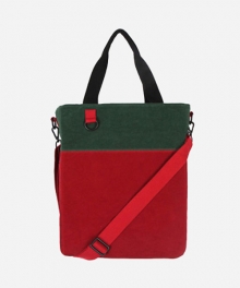 SUEDE VARIATIONA CROSS BAG RED