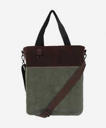 SUEDE VARIATIONA CROSS BAG  KHAKI