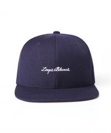 Calligraphy Logo Snapback - Navy