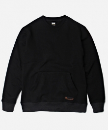 F_POCKET HEAVY SWEAT _ BLACK