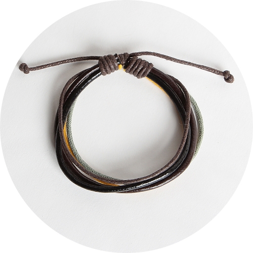 리틀모어(LITTLEMORE) OVERLAP BRACELET-YELLOW - 8,800 | 무신사 스토어