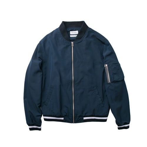 MUSINSA | LAYER UNION LIGHT MA-1 JACKET NAVY