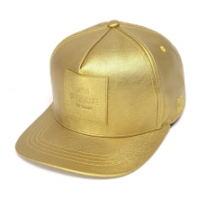 LEATHER PIECE OF CAKE BOX STRAPBACK (GOLD)