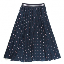 UWS 02 pixel teddy peasant skirt_navy