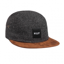 HUF [허프] TWEED VOLLEY SP15 스냅백 (블랙_스웨이드챙)