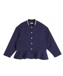 M peplum jacket_navy