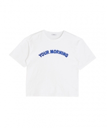 slogan patch t-shirt_blue