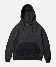 HEAVY ANORAK HOODY _ CHARCOAL