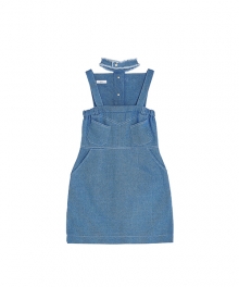 choker denim dress