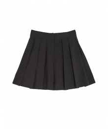 pleated skirt pants_black