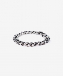 UNEVEN CHAIN SILVER BRACELET