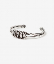 CLAW ROPE SILVER BRACELET