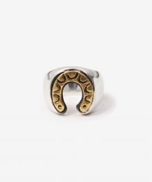 HORSESHOE COMBO SILVER RING