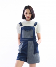 STRIPE DENIM OVERALL