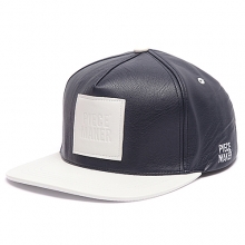 [피스메이커] PIECE MAKER LEATHER SNAPBACK (NAVY)