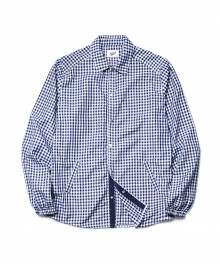 Check Shirt Jacket Navy