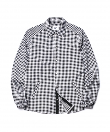 Check Shirt Jacket Black