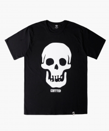 US Cotton 100% Flocking Skull Tee