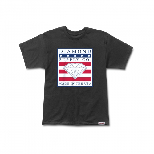 다이아몬드서플라이(DIAMOND SUPPLY CO.) Made In The USA Tee in Black - 44,000 | 무신사 스토어