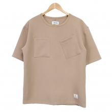 UNBALANCE POCKET T SHIRTS - BEIGE