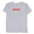 UMR 08 untage stripe half sleeve_white(남여공용)