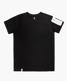 Cotton Sleeve Zipper Pocket Tee