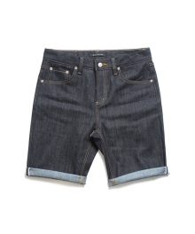 Denim Shorts Dark Indigo With Stitch