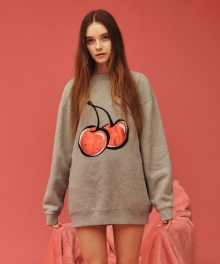 BIG CHERRY CREWNECK [GREY]