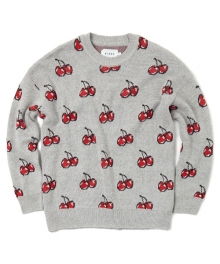 BIG CHERRY KNIT [GREY]